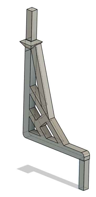 File view of part B of a lyre