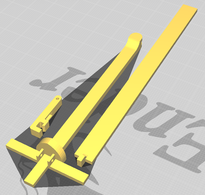 Intended printing orientations for a set of target stand files